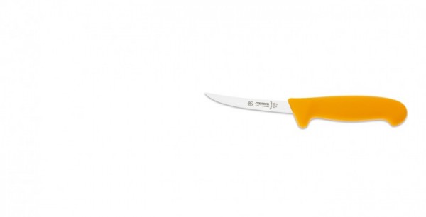 Giesser Ausbeinmesser 2505-10 halbflexibel, gebogen, gelber Griff