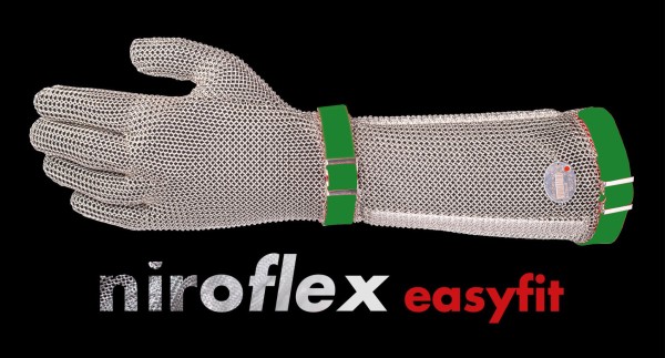 Stechschutzhandschuh niroflex, easy fit, 19cm Stulpe